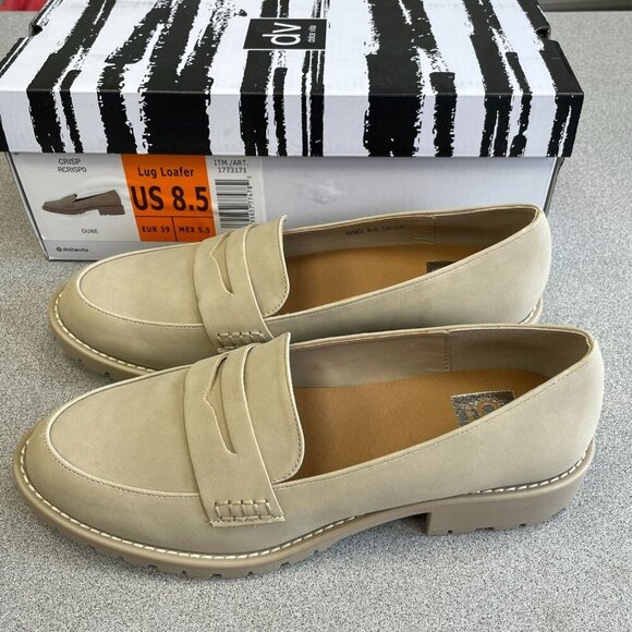 NEW Dv Dolce Vita Ladies Lug Loafer Dune Beige Women's US 8.5 - Picture 3 of 9